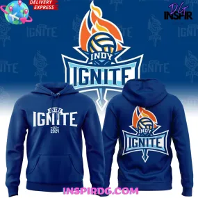 -Indy Ignite Pro Volleyball 2024 Blue Hoodie