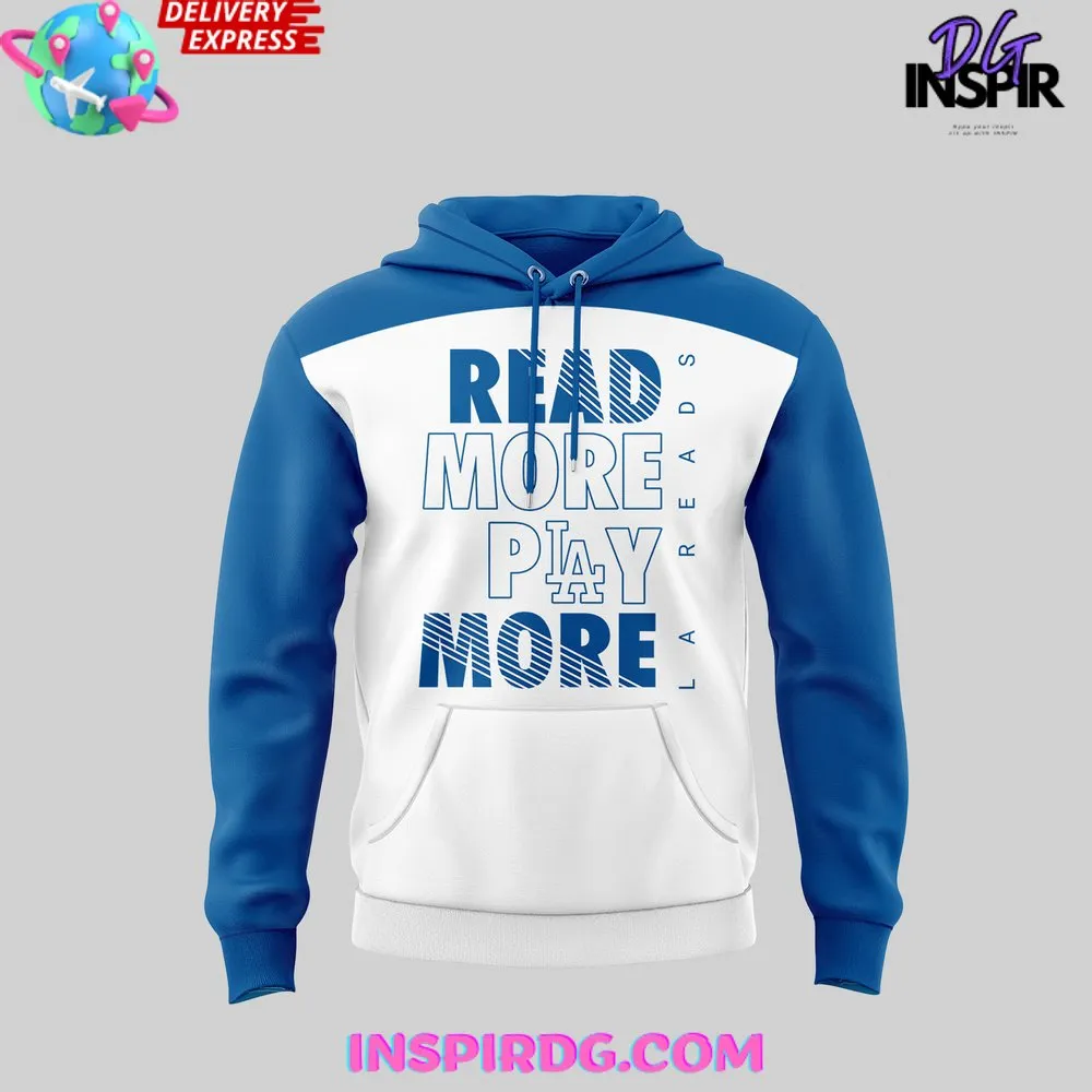 -Los Angeles Dodgers Read More Play More Hoodie