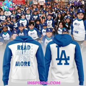 -Los Angeles Dodgers Read More Play More Hoodie