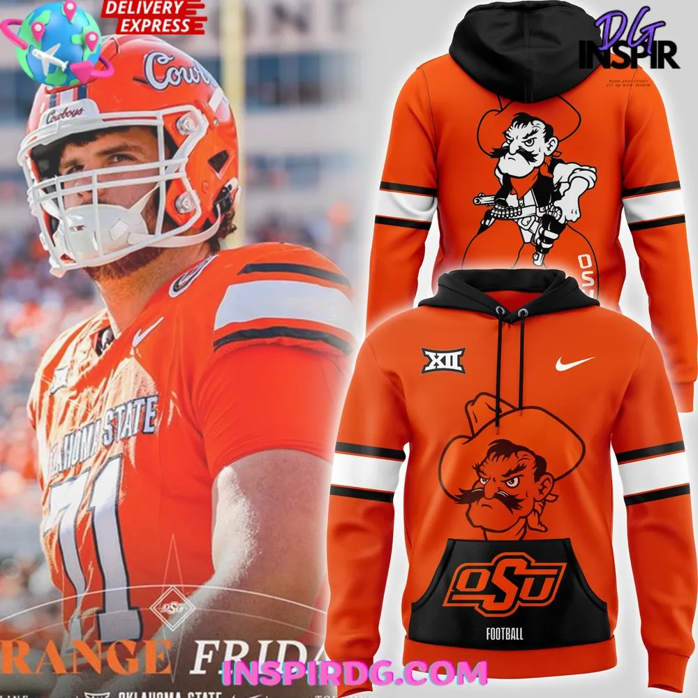 -Oklahoma State Cowboys Football BIG XII 2024 Hoodie