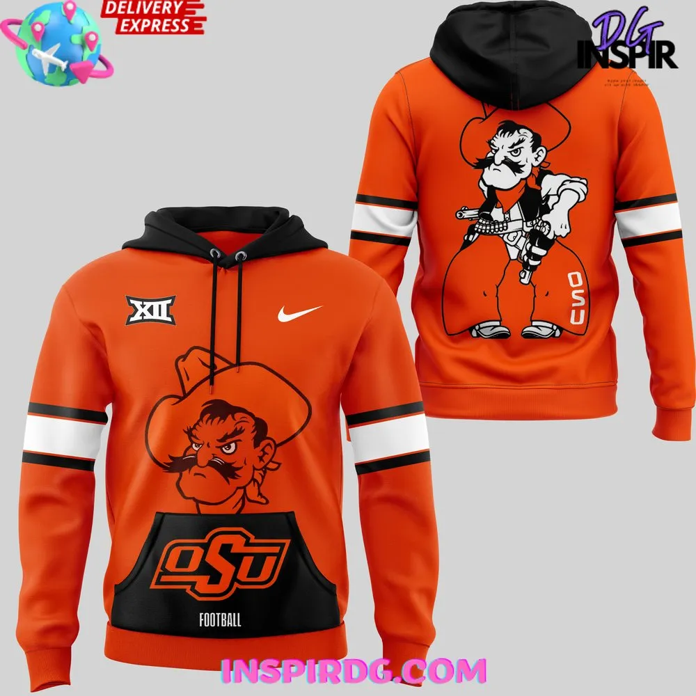 -Oklahoma State Cowboys Football BIG XII 2024 Hoodie