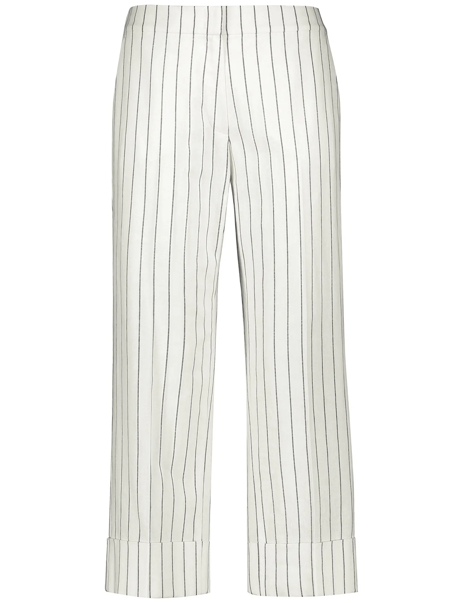 7/8-length trousers in a linen blend