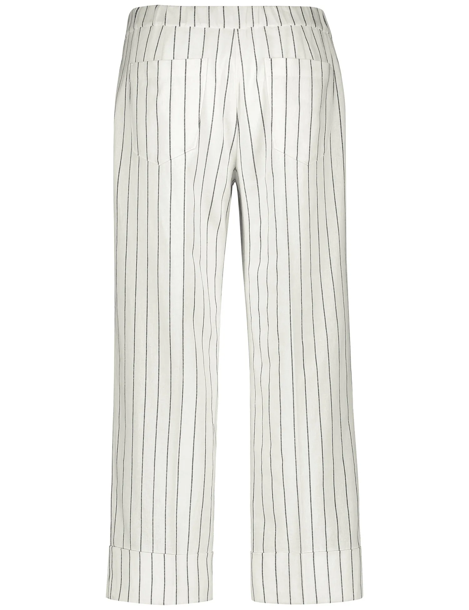 7/8-length trousers in a linen blend