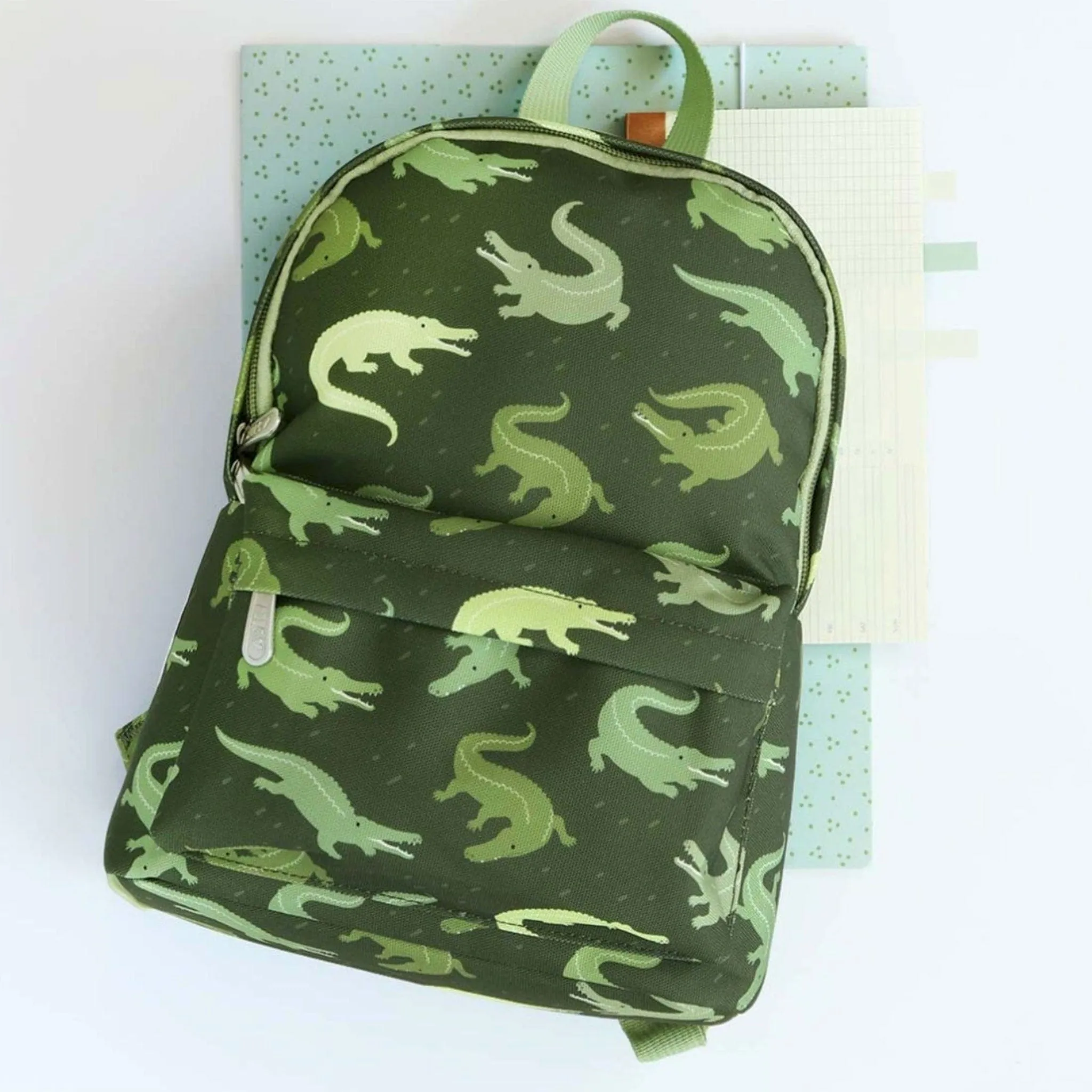 A little lovely company Little Backpack - Crocodiles  - Clement