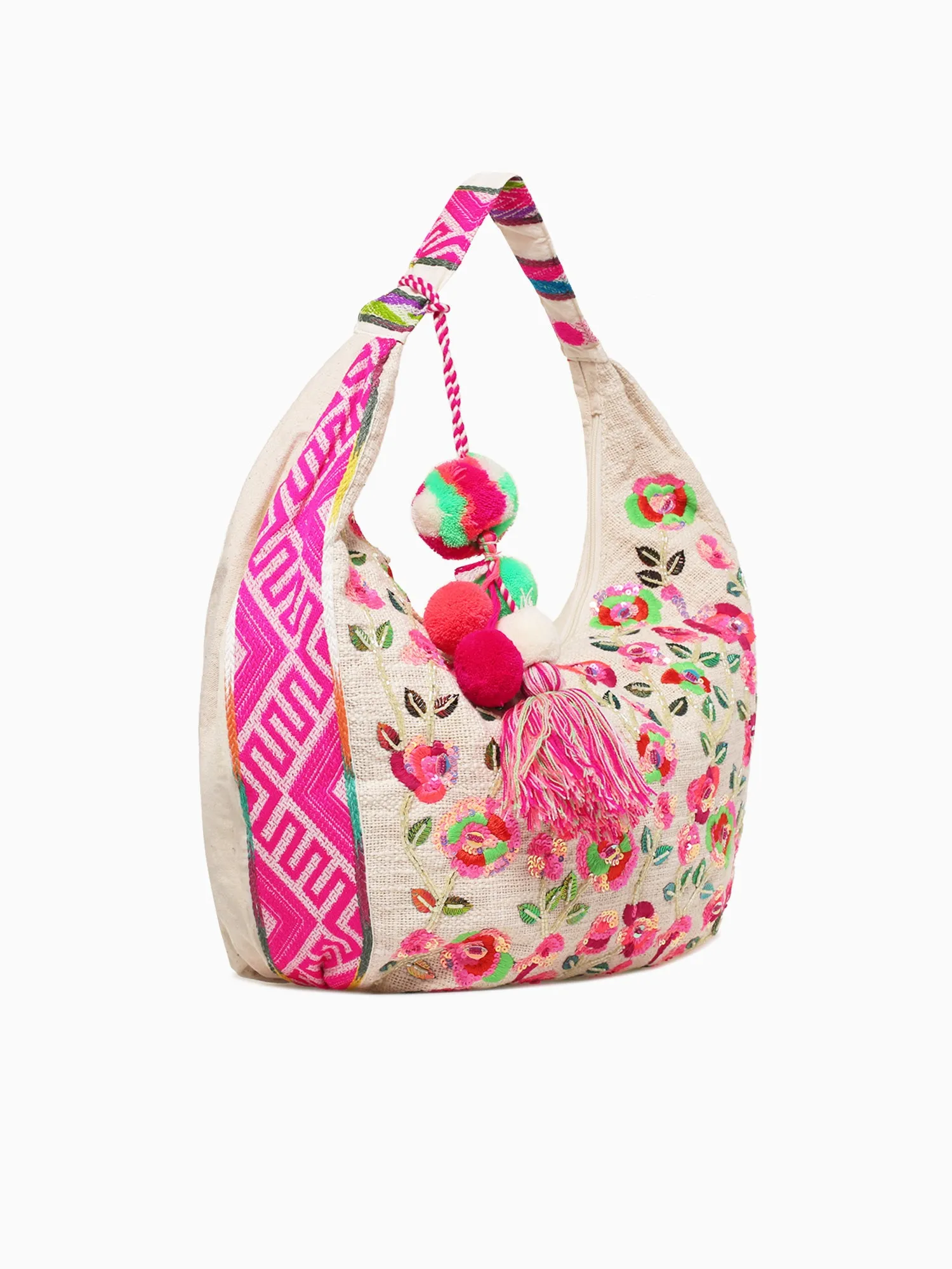 Alex Max Flora Shoulder Bag Fuchsia