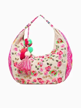 Alex Max Flora Shoulder Bag Fuchsia