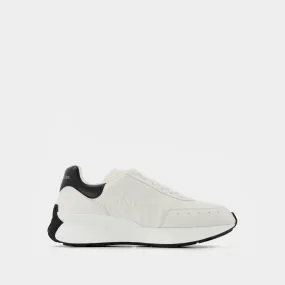 Alexander McQueen  Sprint Runner Sneakers - Alexander Mcqueen - White/Black - Leather