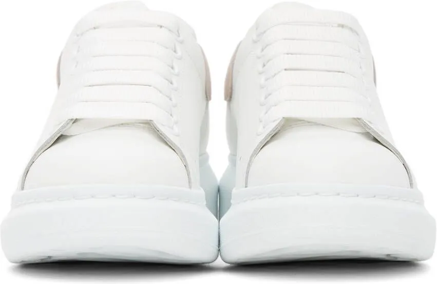 Alexander McQueen White & Pink Oversized Sneakers