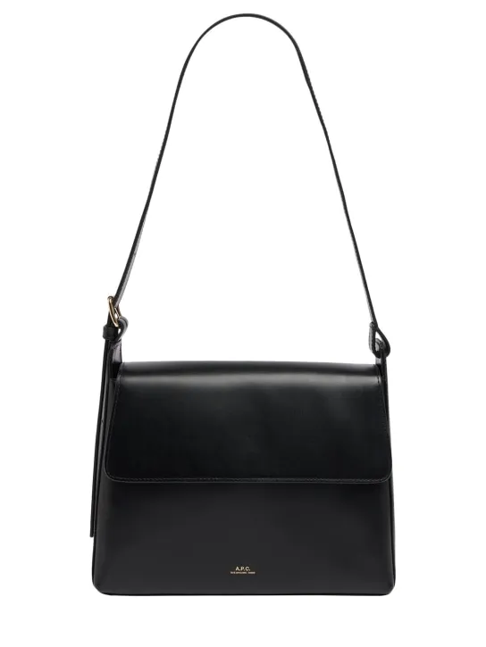 A.P.C.   Sac Virginie flap leather shoulder bag 