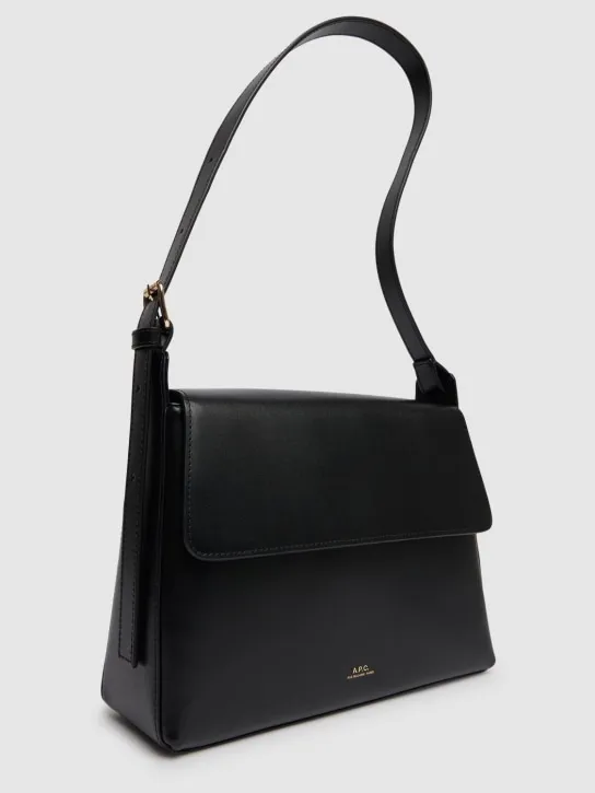 A.P.C.   Sac Virginie flap leather shoulder bag 