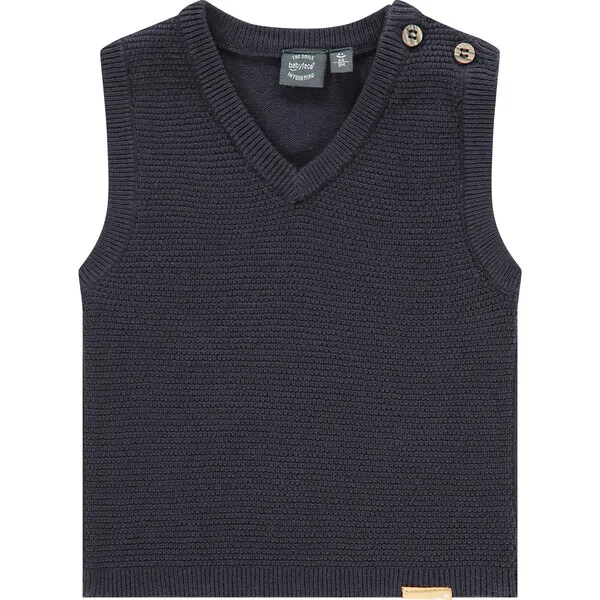 Babyface 2-Buttoned Shoulder Vest, Navy