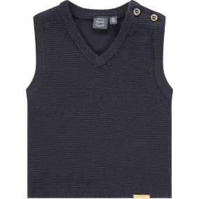 Babyface 2-Buttoned Shoulder Vest, Navy