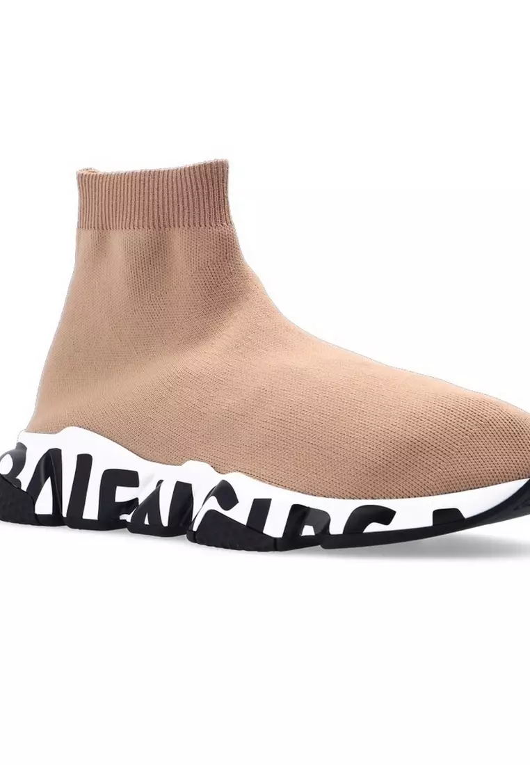 BALENCIAGA Balenciaga Speed Graffiti Women's Sneakers in Beige