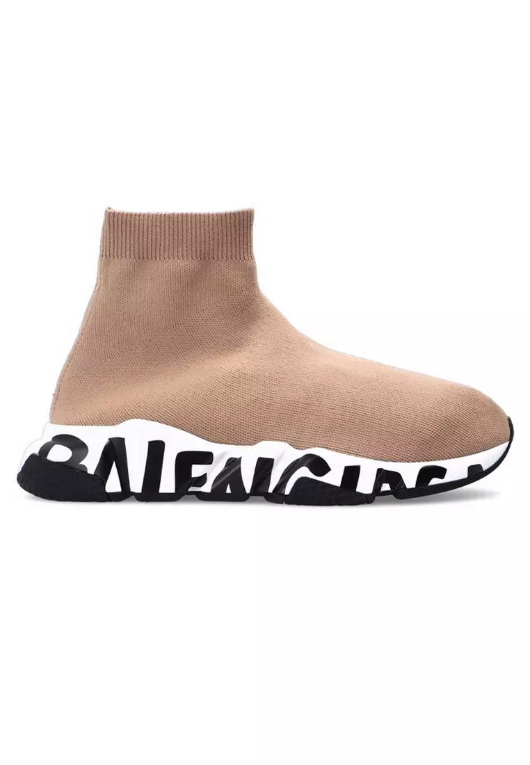 BALENCIAGA Balenciaga Speed Graffiti Women's Sneakers in Beige