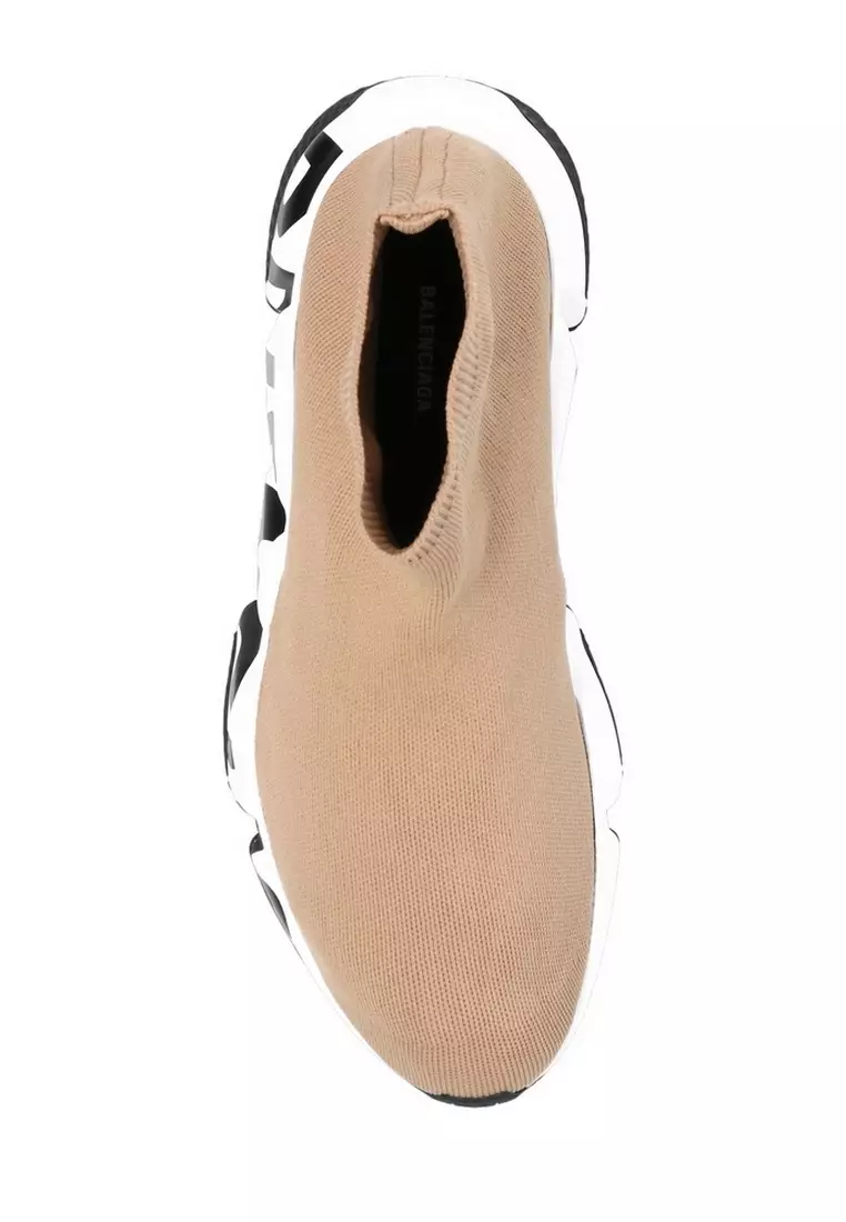 BALENCIAGA Balenciaga Speed Graffiti Women's Sneakers in Beige