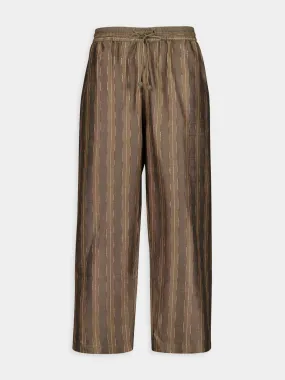 Baya Silk Striped Trousers