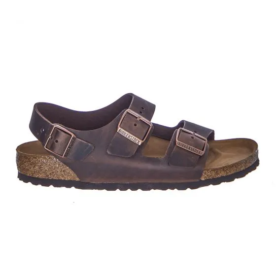 Birkenstock Unisex Milano Habana Brown Sandals - Narrow Fit