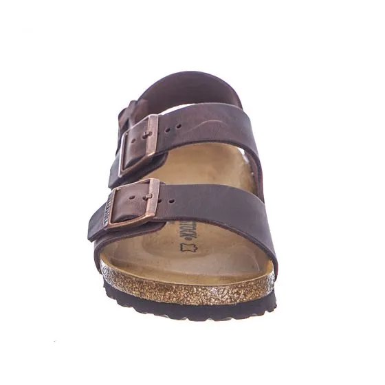 Birkenstock Unisex Milano Habana Brown Sandals - Narrow Fit