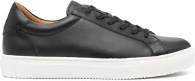 Boggi Milano panelled leather sneakers Black