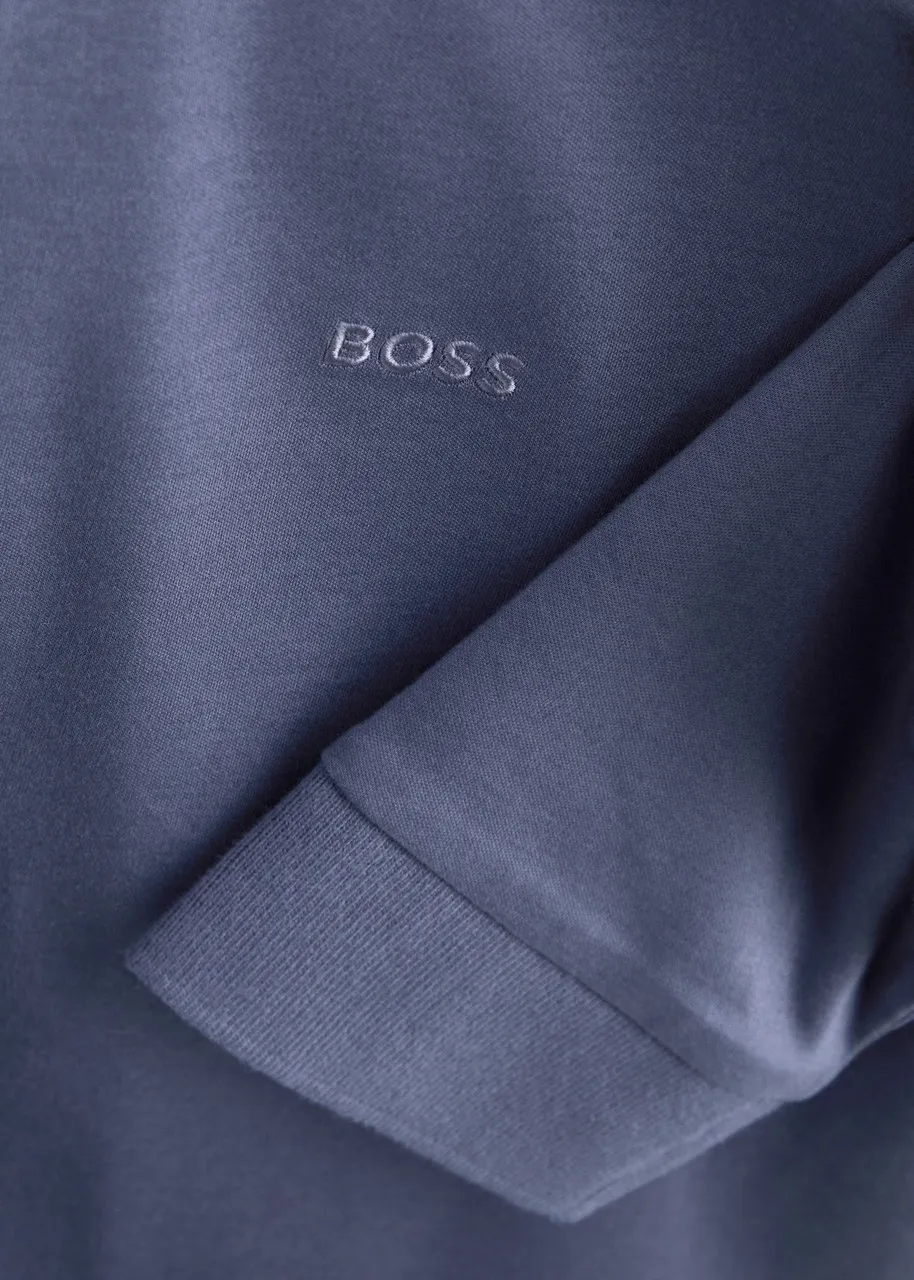 BOSS Logo-embroidered cotton polo shirt  -                         -                     -                