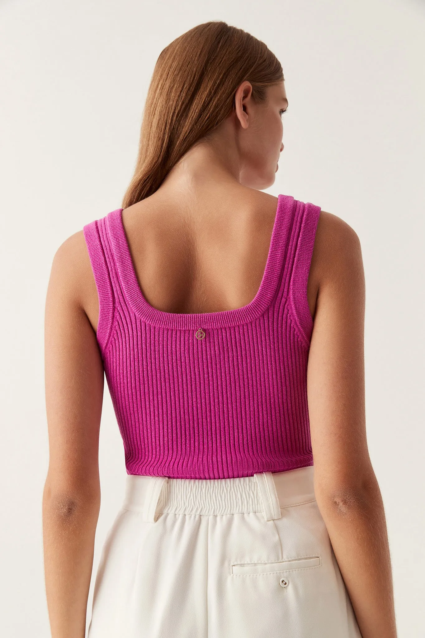 Bronte Scoop Neck Rib Tank