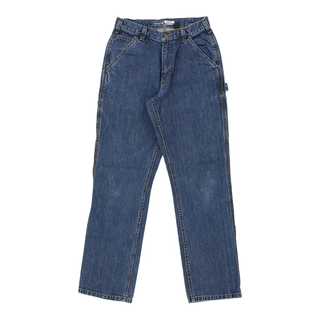 Carhartt Carpenter Trousers - 29W 32L Blue Cotton