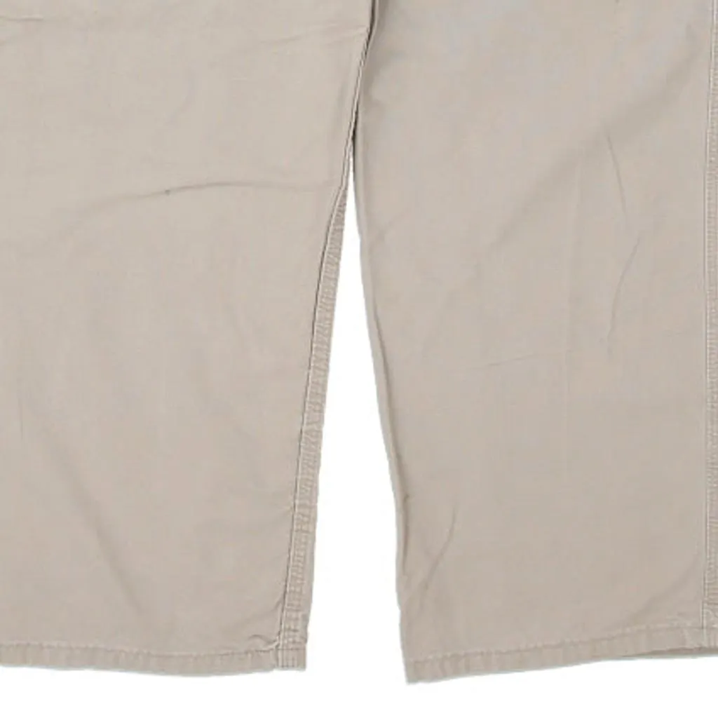 Carhartt Carpenter Trousers - 34W 30L Beige Cotton