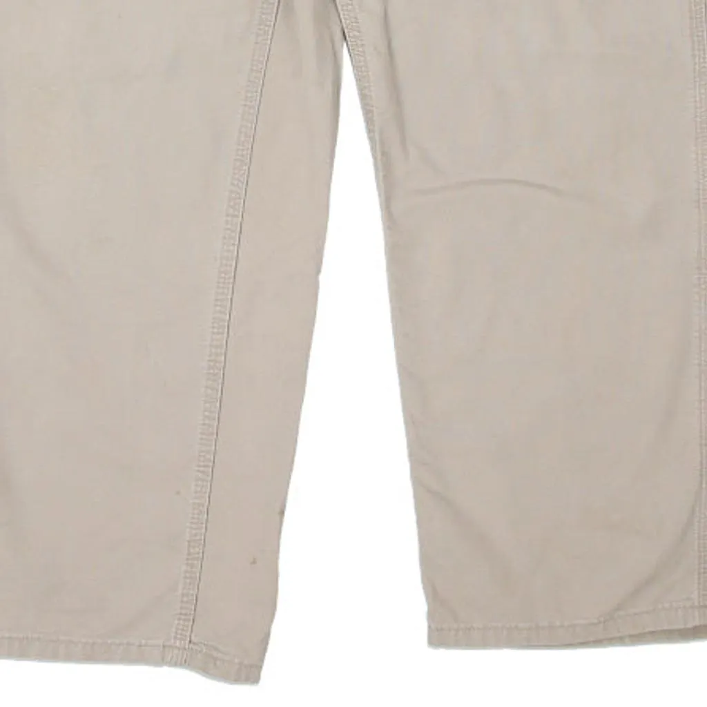 Carhartt Carpenter Trousers - 34W 30L Beige Cotton