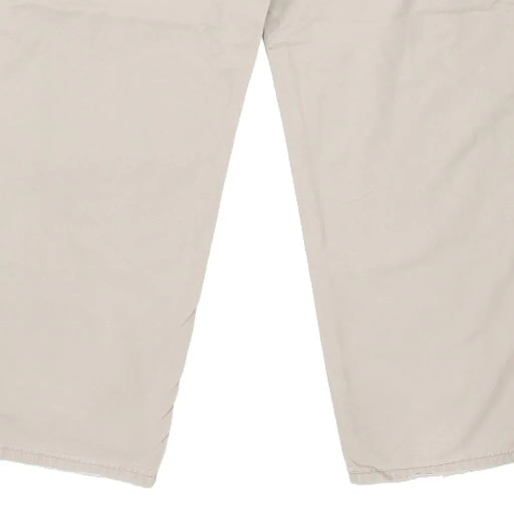 Carhartt Carpenter Trousers - 40W 34L Beige Cotton