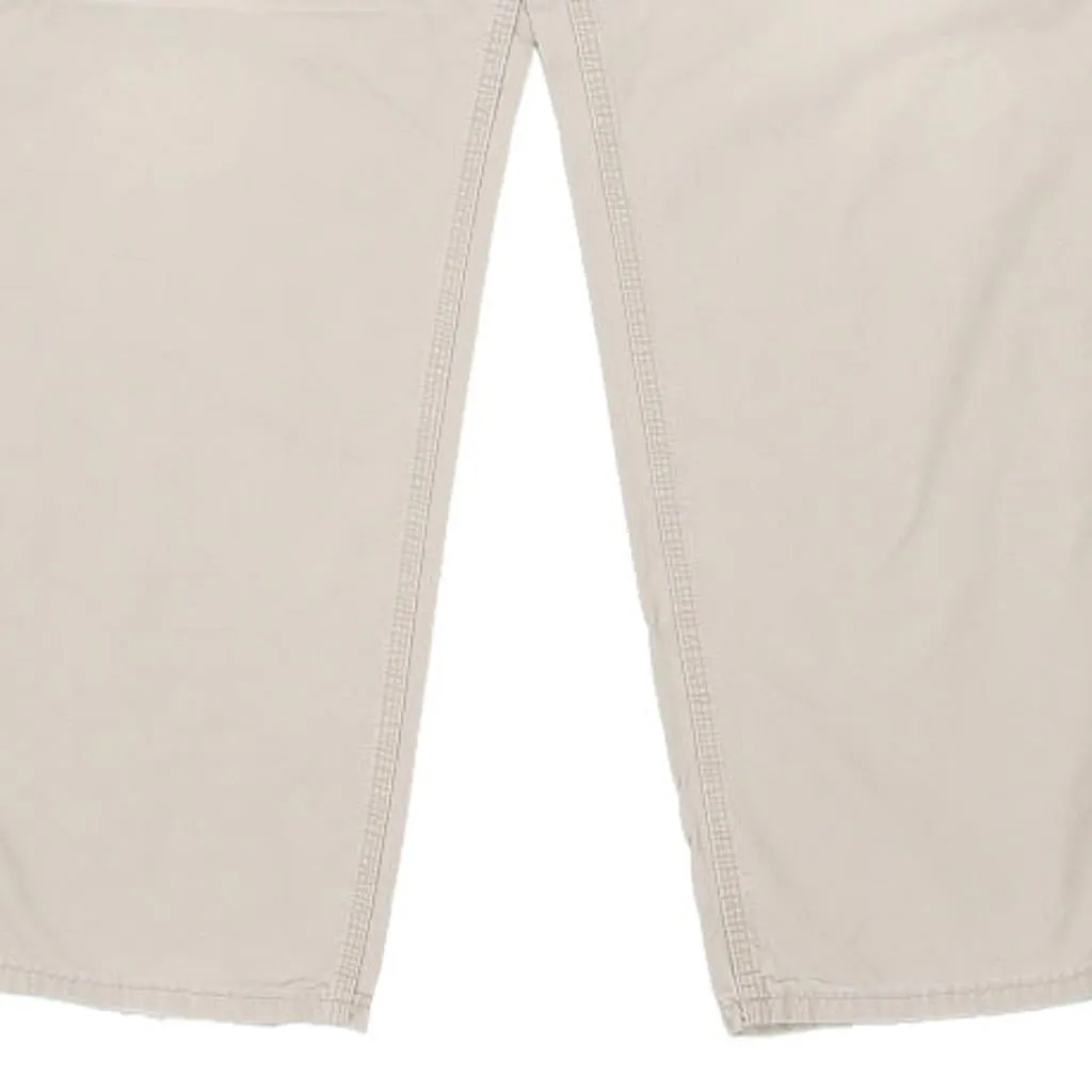 Carhartt Carpenter Trousers - 40W 34L Beige Cotton