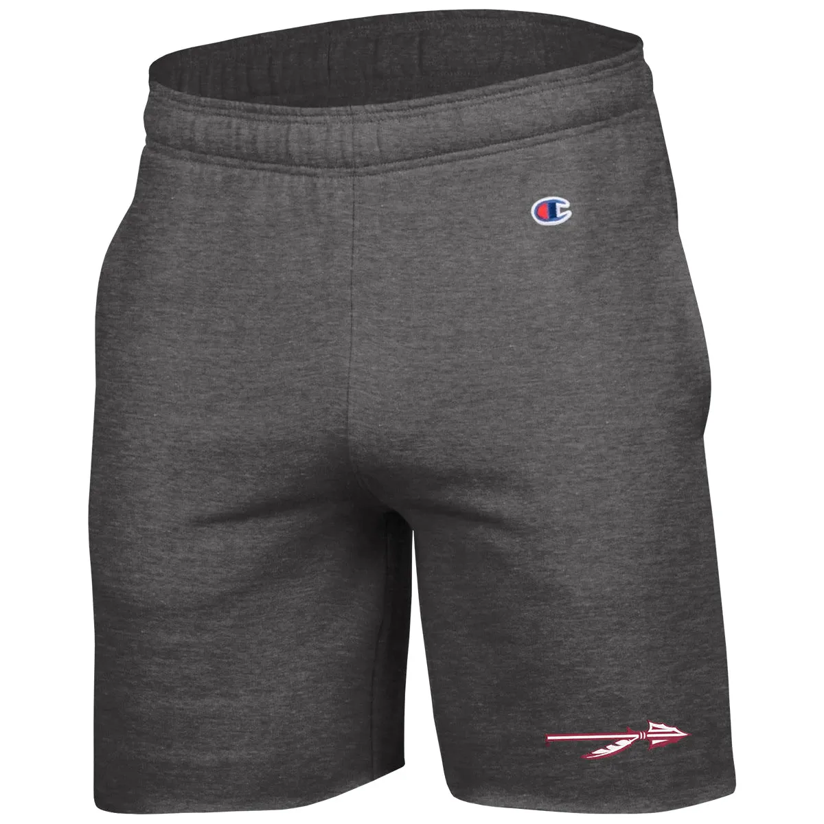 Champion Men's Spear Logo 7 Fleece Short - Granite