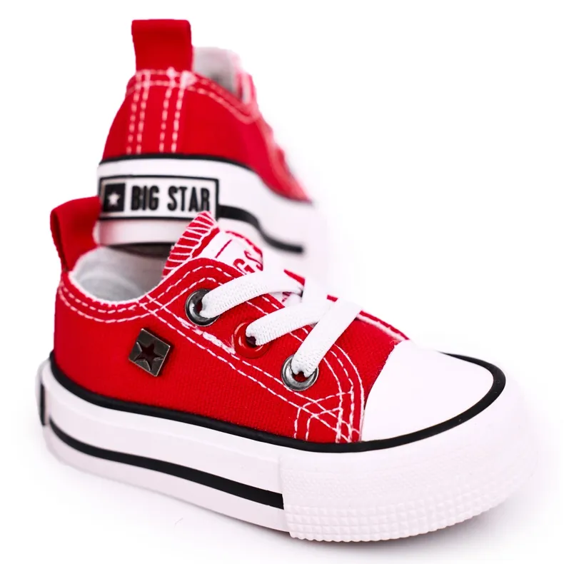 Children's Classic Low Sneakers Big Star HH374196 Red