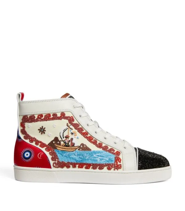 CHRISTIAN LOUBOUTIN NO LIMIT HIGH-TOP SNEAKERS