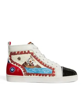 CHRISTIAN LOUBOUTIN NO LIMIT HIGH-TOP SNEAKERS