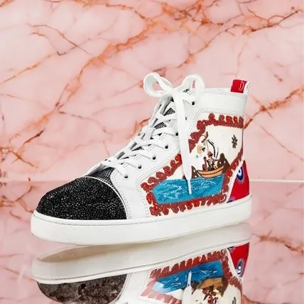 CHRISTIAN LOUBOUTIN NO LIMIT HIGH-TOP SNEAKERS