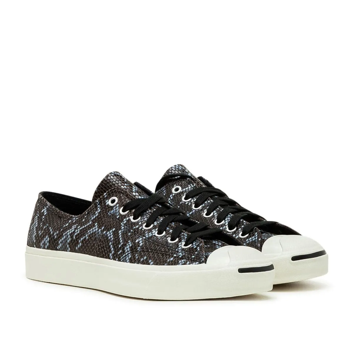 Converse Jack Purcell OX Archive Reptile Low (Black / Blue)