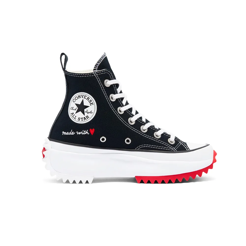 Converse Love Thread Run Star Hike High Top Black/White/University Red 171120C