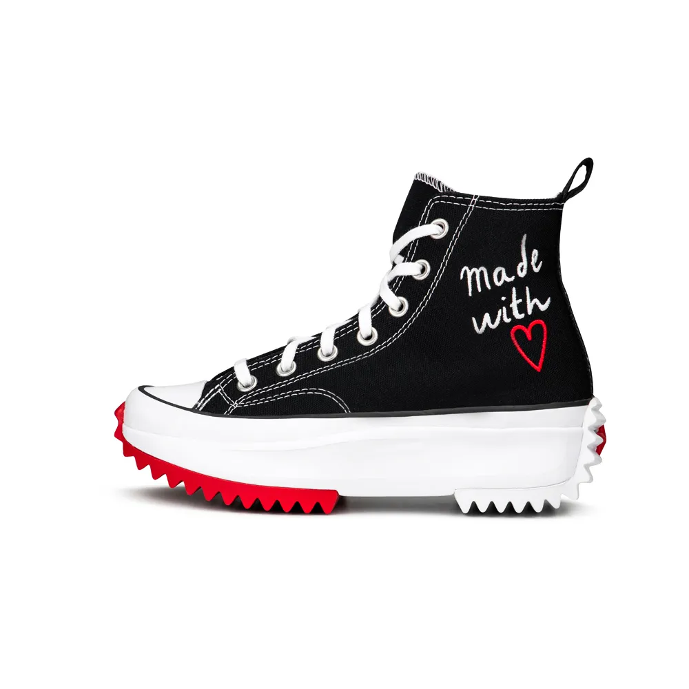 Converse Love Thread Run Star Hike High Top Black/White/University Red 171120C