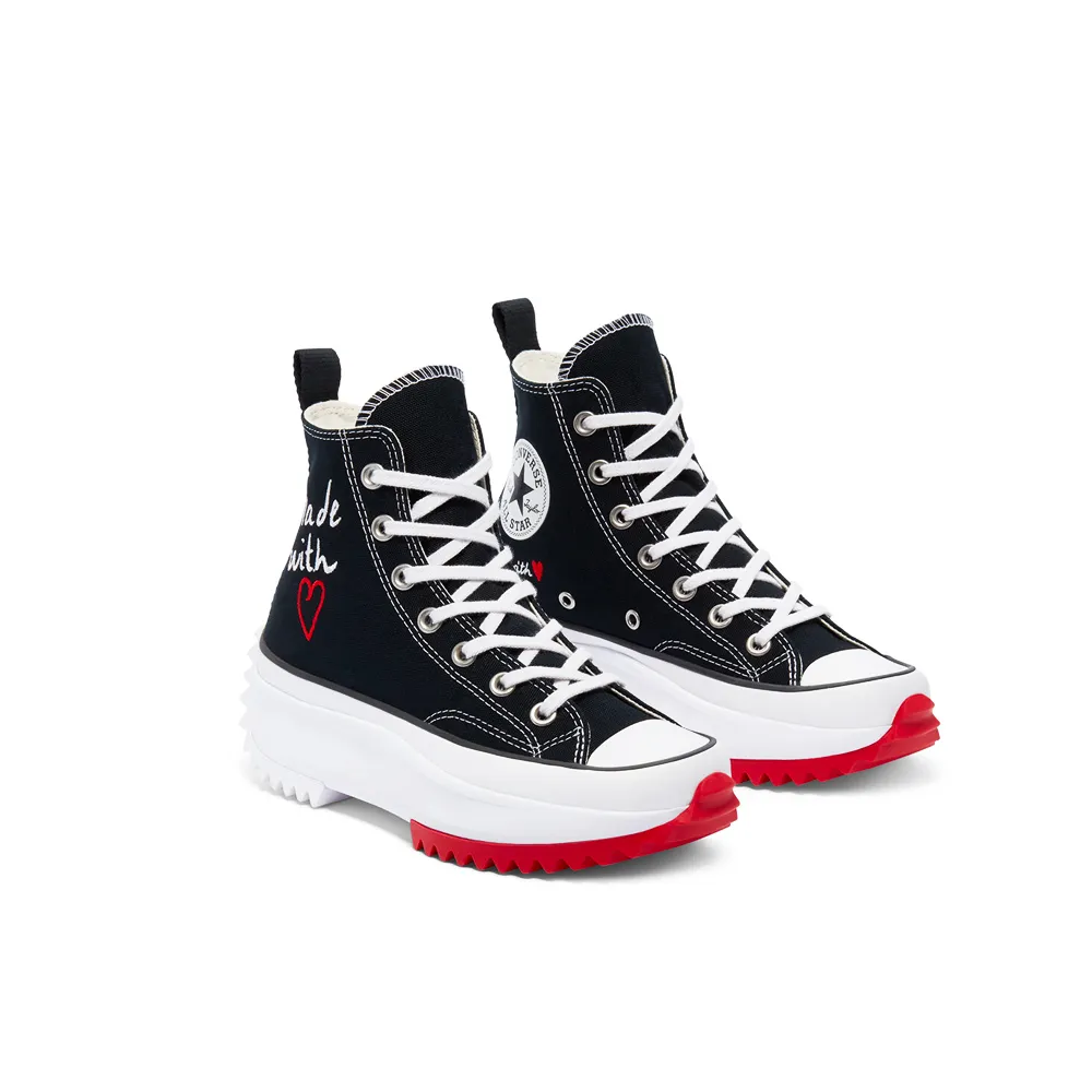 Converse Love Thread Run Star Hike High Top Black/White/University Red 171120C