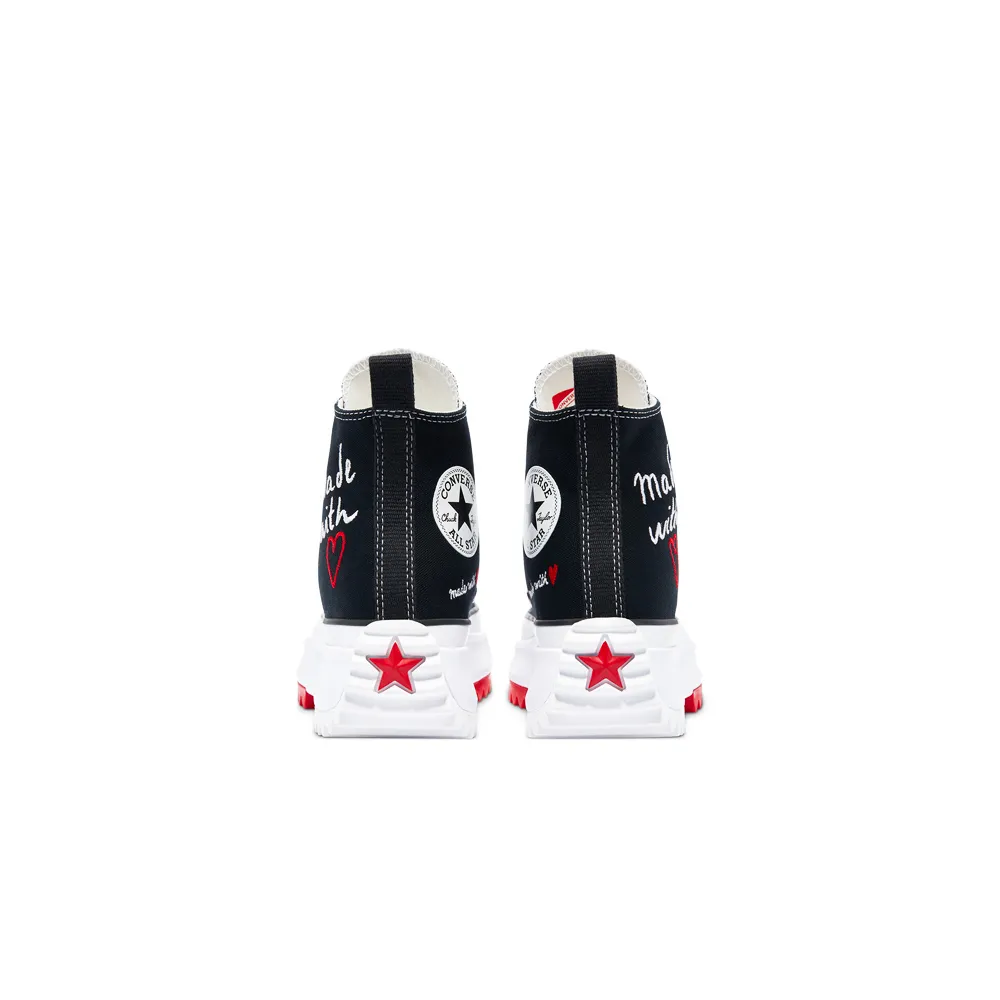 Converse Love Thread Run Star Hike High Top Black/White/University Red 171120C