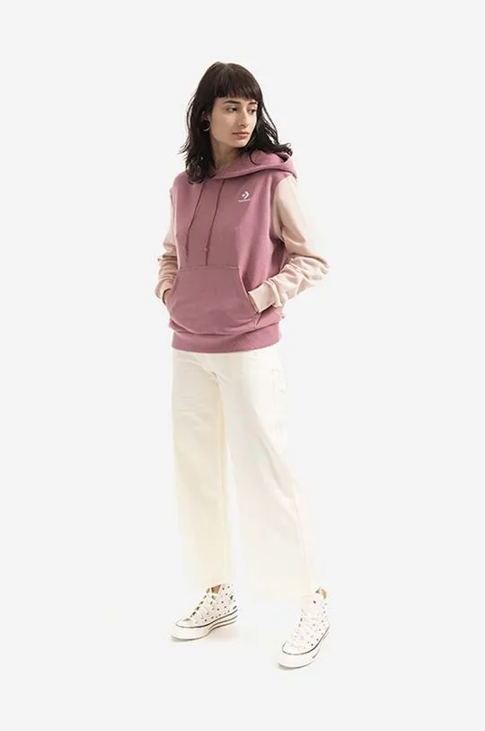 Converse sweatshirt women's pink color