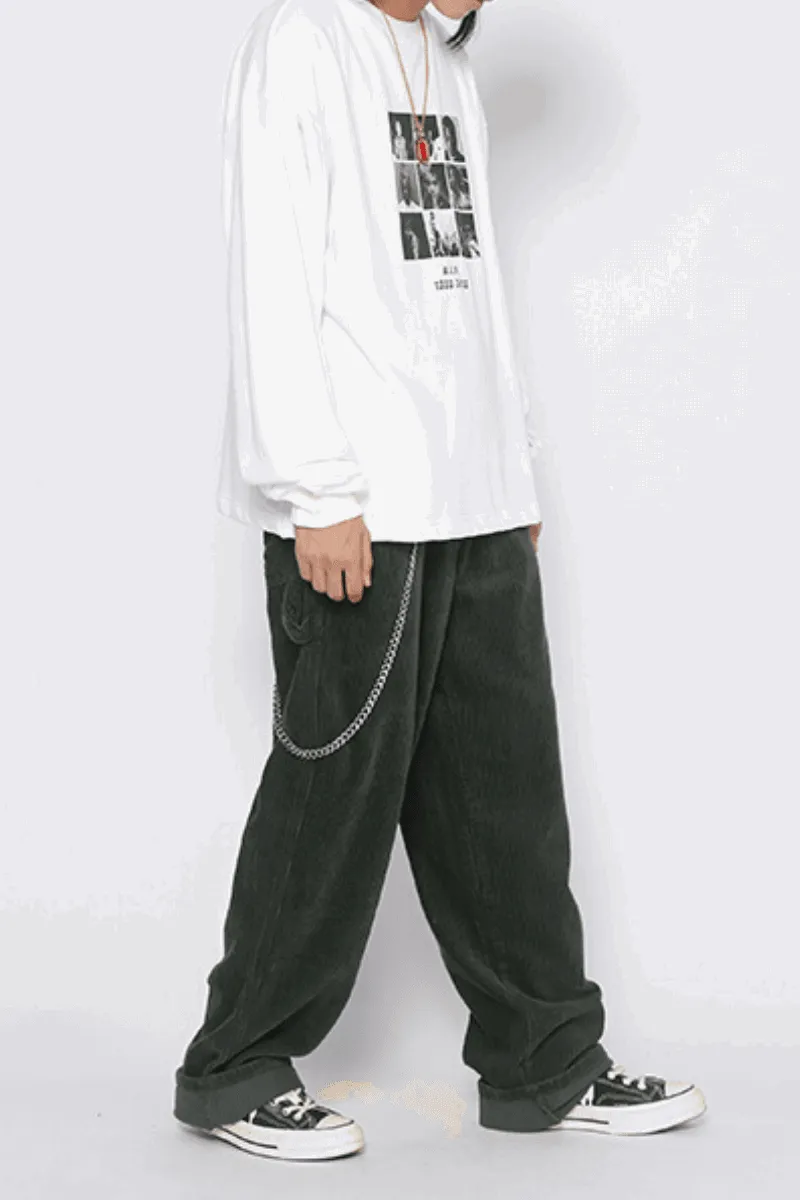 Corduroy Loose Trousers