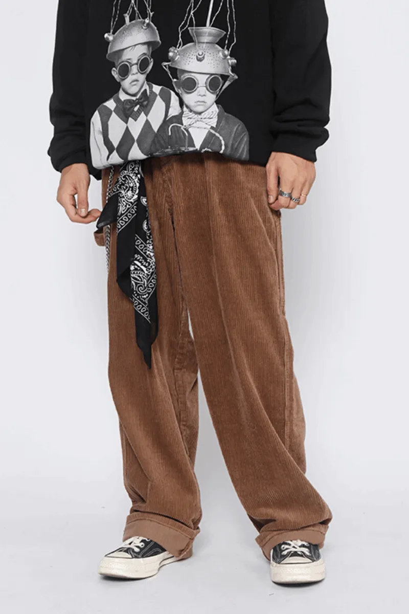 Corduroy Loose Trousers