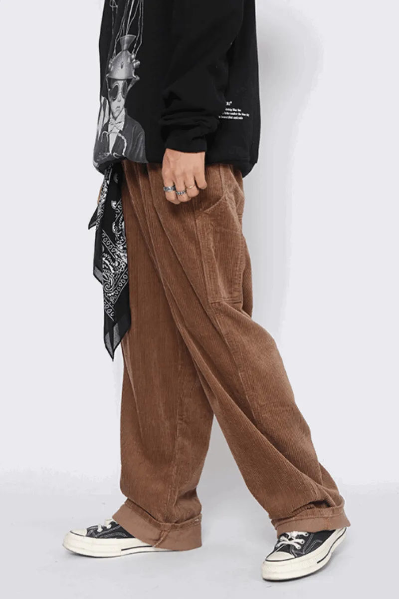 Corduroy Loose Trousers