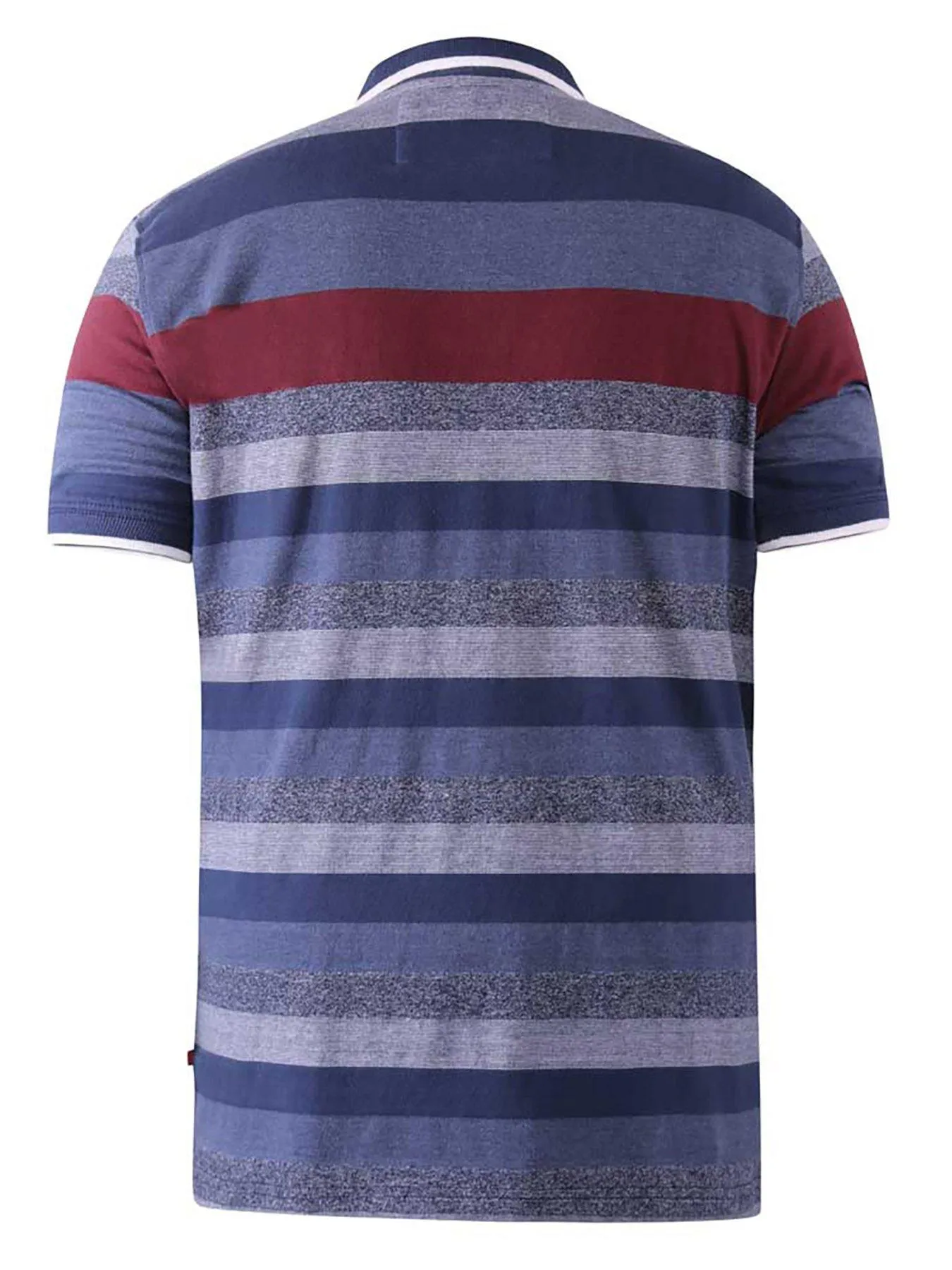 D555 Knightsbridge Jacquard Stripe Polo - Blue