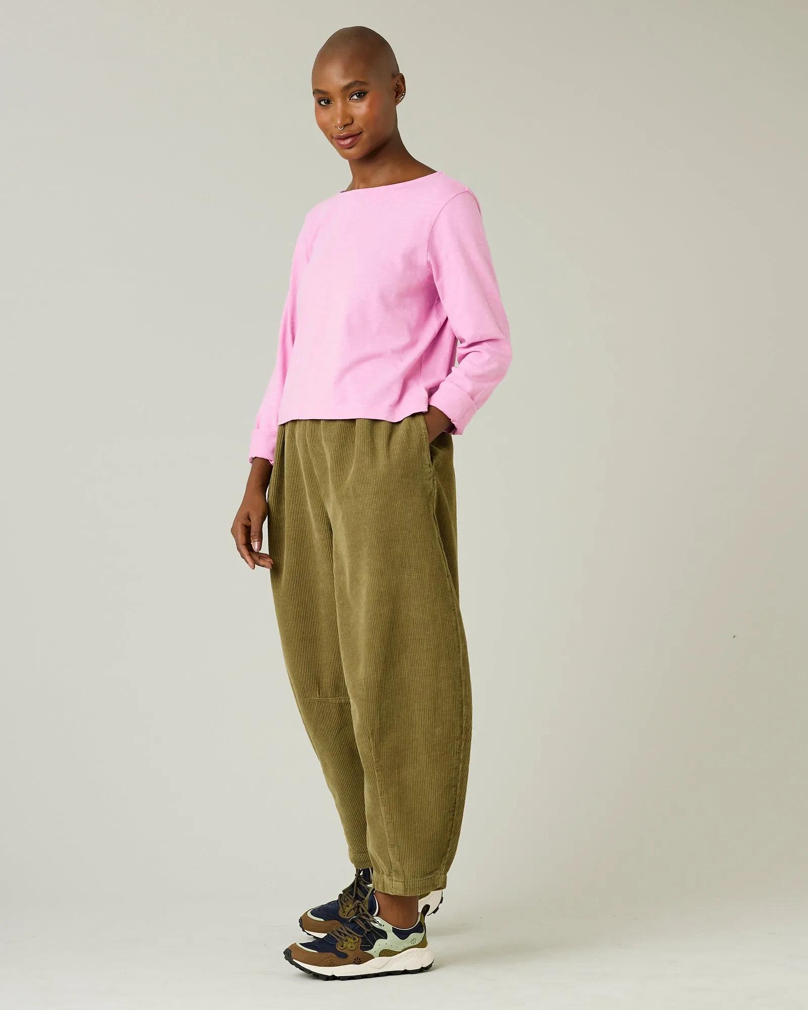 Daisy Olive Cord Trousers