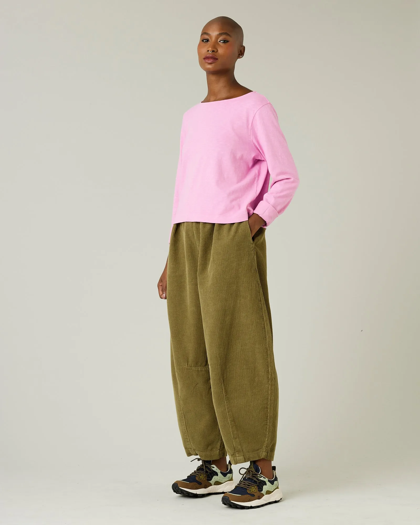 Daisy Olive Cord Trousers