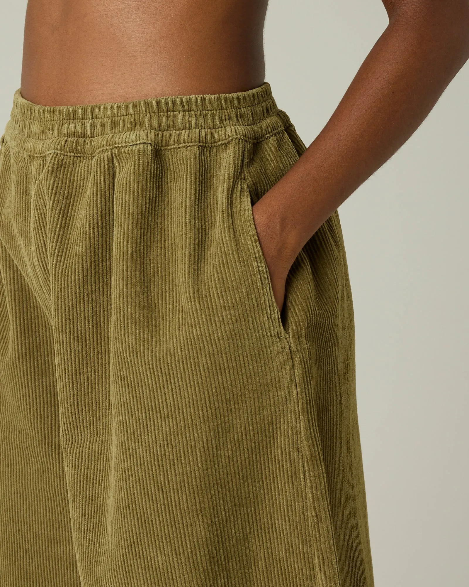 Daisy Olive Cord Trousers