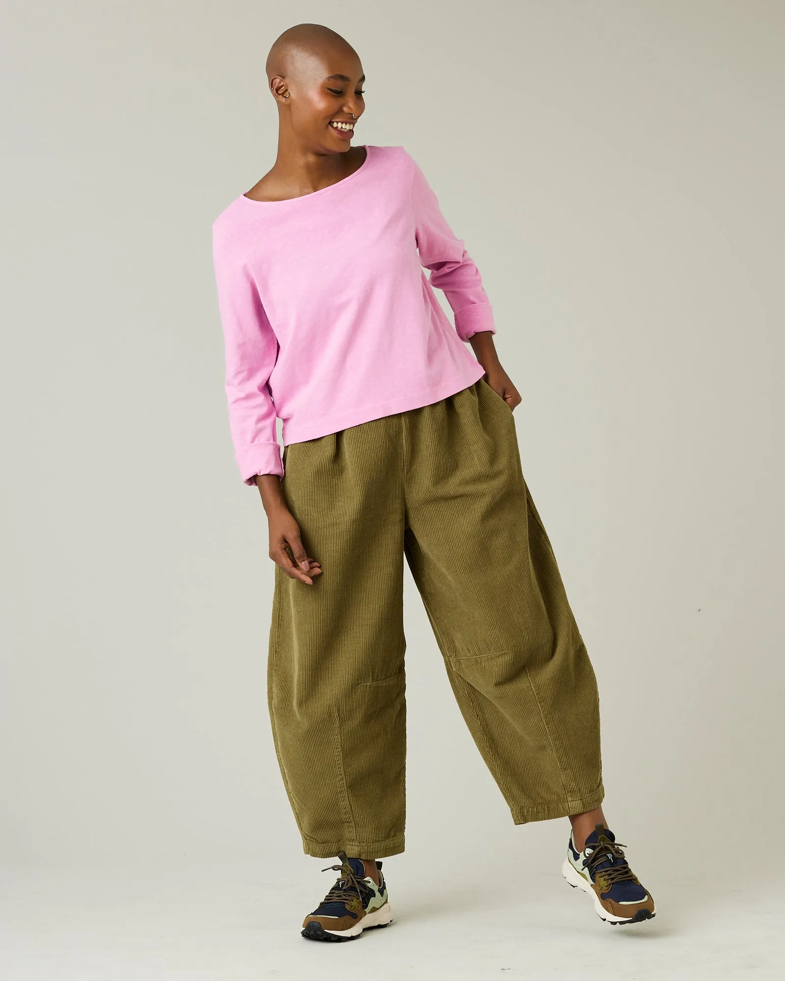 Daisy Olive Cord Trousers