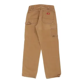 Dickies Carpenter Trousers - 32W 31L Brown Cotton